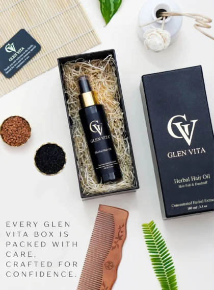 Herbal Hair Oil for Hair Fall & Dandruff Control (Unisex) 100ml